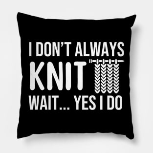 Funny Knitting Pillow