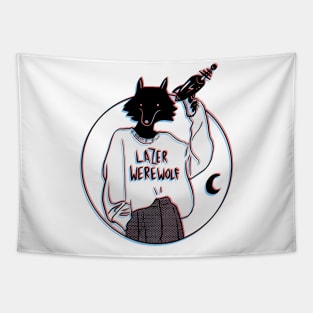 LAZER WOLF Tapestry