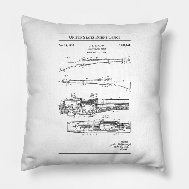 US Patent - M1 Garand Rifle Pillow by Taylor'd Designs