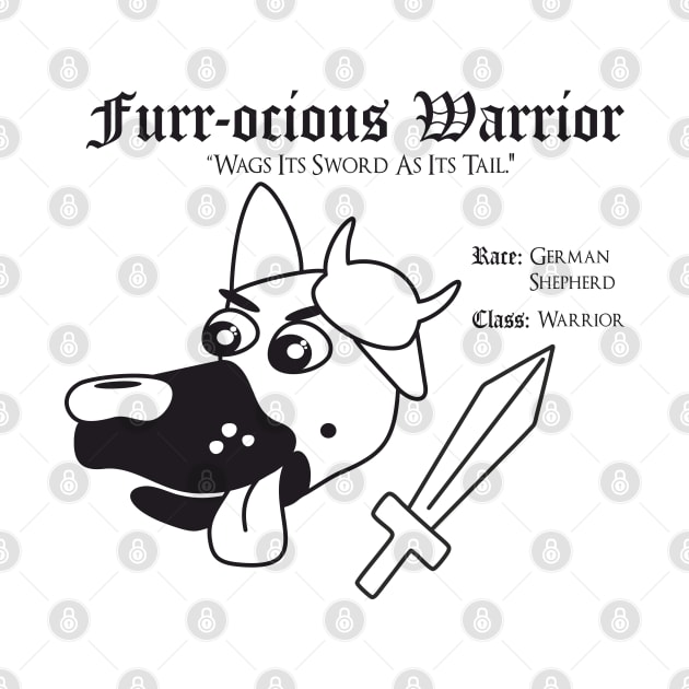 RPG Dog Class - Warrior (Furr-ocious Warrior) by Doofz