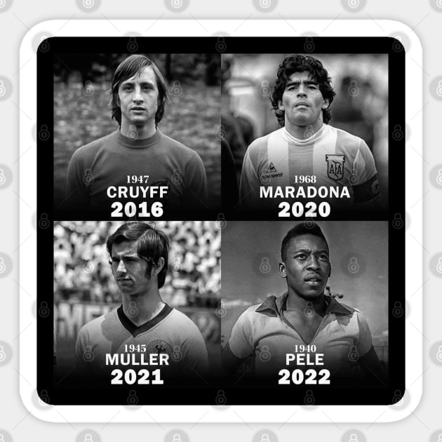 legends football Cruyff / Maradona / Muller / Pele - Pele