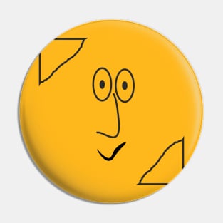 Funny face Pin