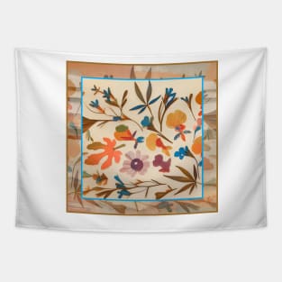 Pressed Flowers and Leaves Tapestry