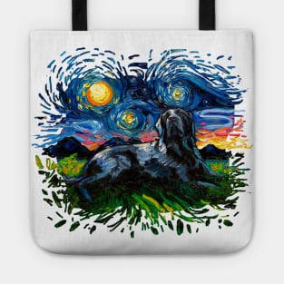 Black Labrador Night 3 (version 2) Tote