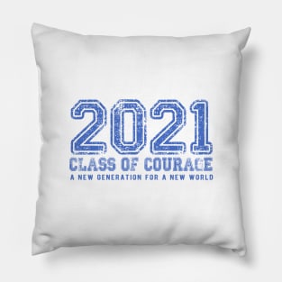 2021 Class of Courage in Blue Pillow