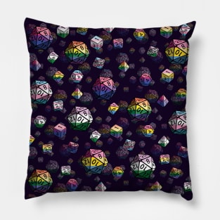 Pride Dice Space Pattern Pillow