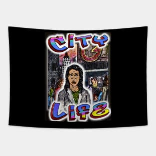 City Life Tapestry