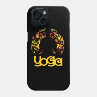 Colorful Yoga Design Phone Case