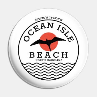 Ocean Isle Beach, NC Summertime Vacationing Seagull Sunrise Pin