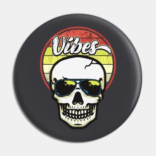 Skull Vibes Smile Pin