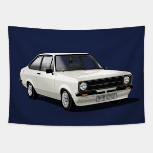 Ford Escort Mk 2 in white Tapestry