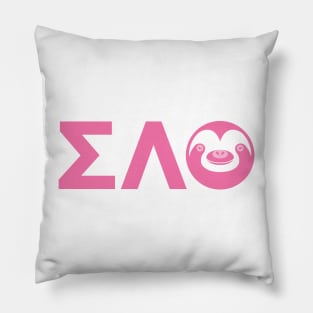 Slotherhouse Sorority - Sigma Lambda Theta Pillow