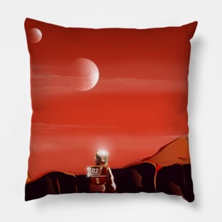 Manned Mars Mission Pillow