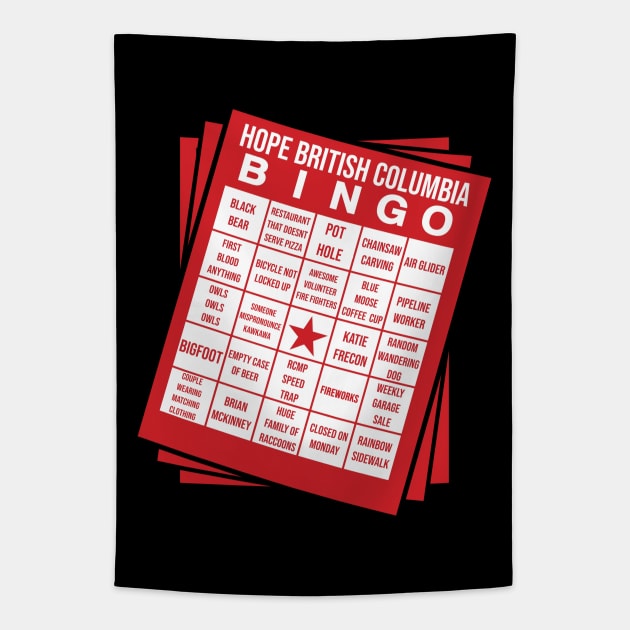 BINGO - Hope, British Columbia Edition Tapestry by INLE Designs