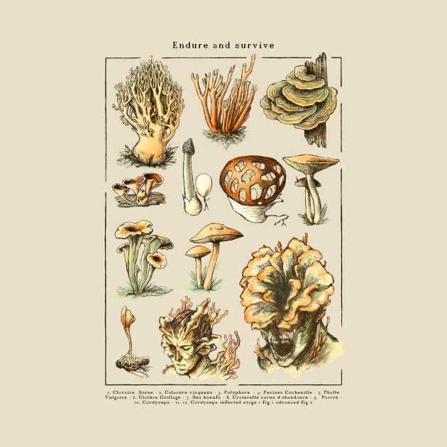 Endure and Survive - The last of us - Cordyceps mushrooms by BlancaVidal