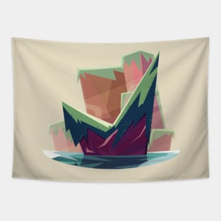 Jagged Island Tapestry