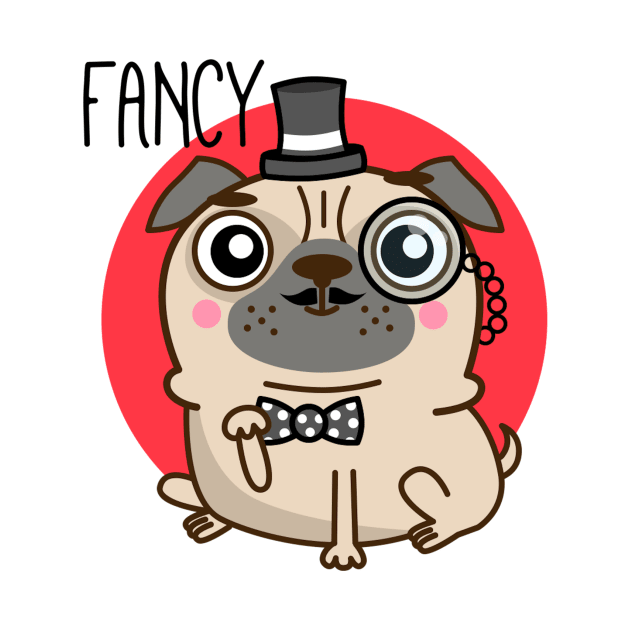 Fancy Pug Love by PugLife