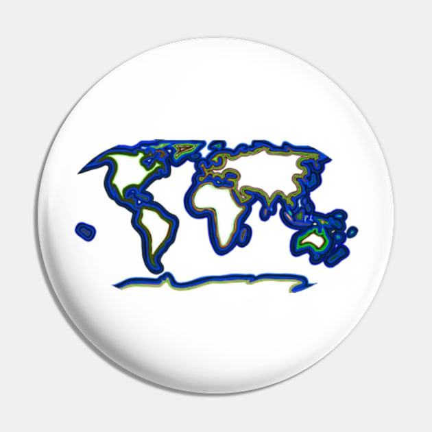 Earth Outline Pin by denisebrown