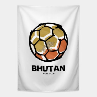 Bhutan Football Country Flag Tapestry