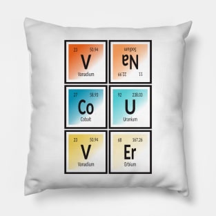 Vancouver City | Periodic Table of Elements Pillow