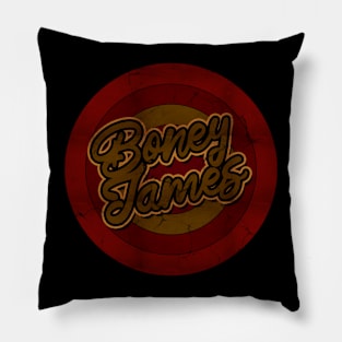 Circle Retro Boney James Pillow