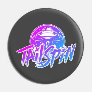 Tailspin Band Color Splash UFO Graphic Pin