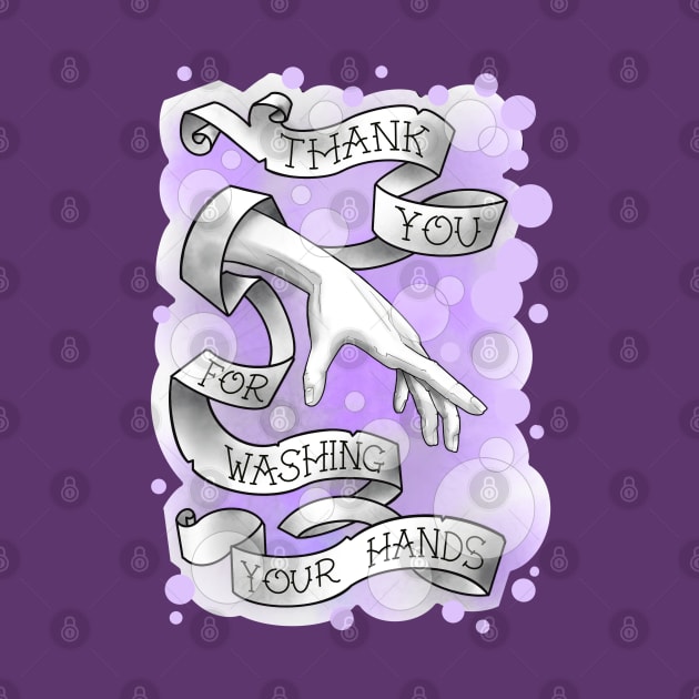 wash your hands, lilac bubbles by weilertsen