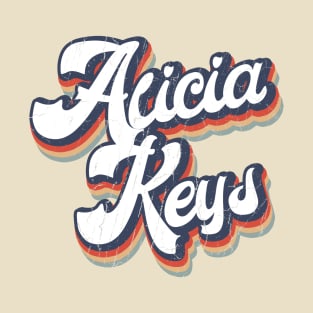 KakeanKerjoOffisial VintageColor Alicia Keys T-Shirt