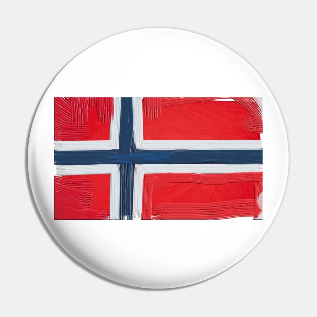 Norwegian Flag Pin by Dojaja