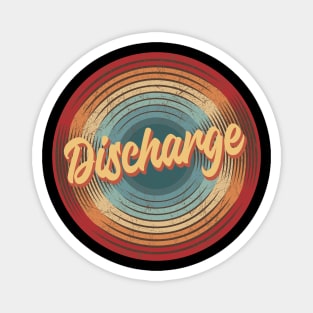 Discharge Vintage Circle Magnet