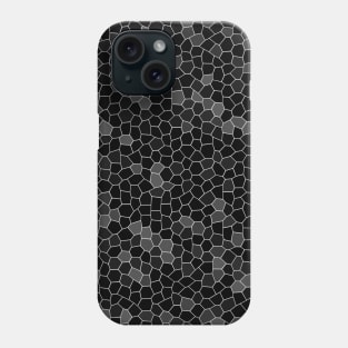 Black Mosaic Pattern Phone Case