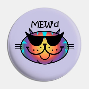 MEW'd - Dark Rainbow Pin