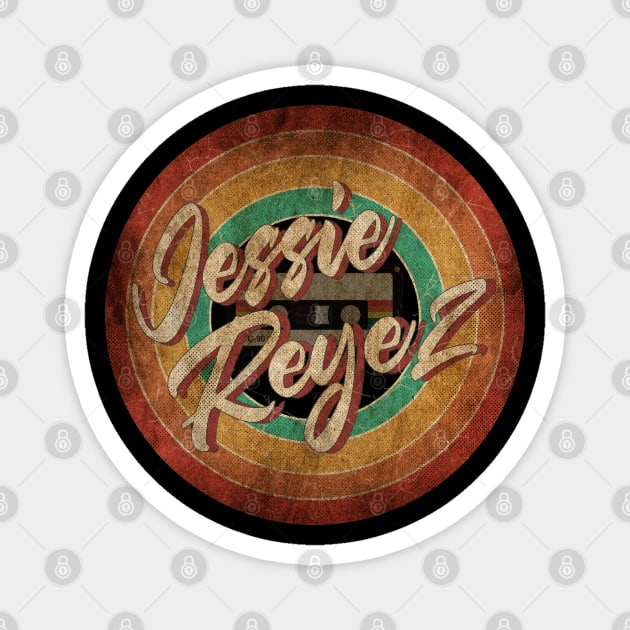 Jessie Reyez Vintage Circle Art Magnet by antongg