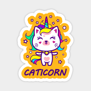 Magical Caticorn - Unicorn Cat T-Shirt for Girls and Kids Magnet