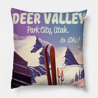 Deer Valley Park City Utah USA Pillow