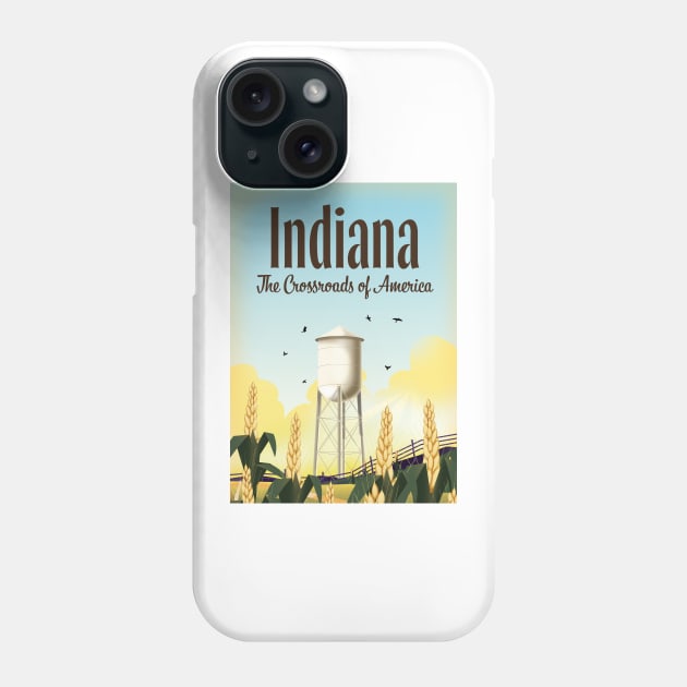 Indiana The Crossroads of America Phone Case by nickemporium1