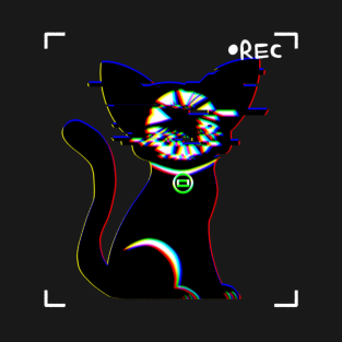 Glitch Tooth Cat T-Shirt