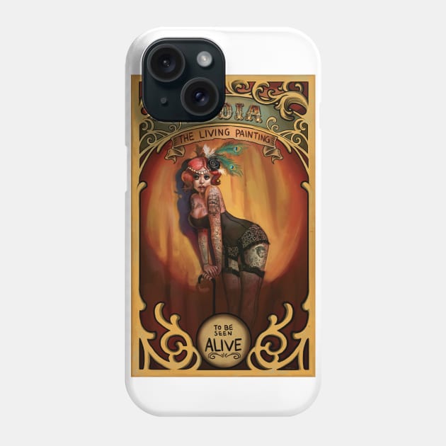 Lydia the Tattooed Lady Phone Case by RudeOne