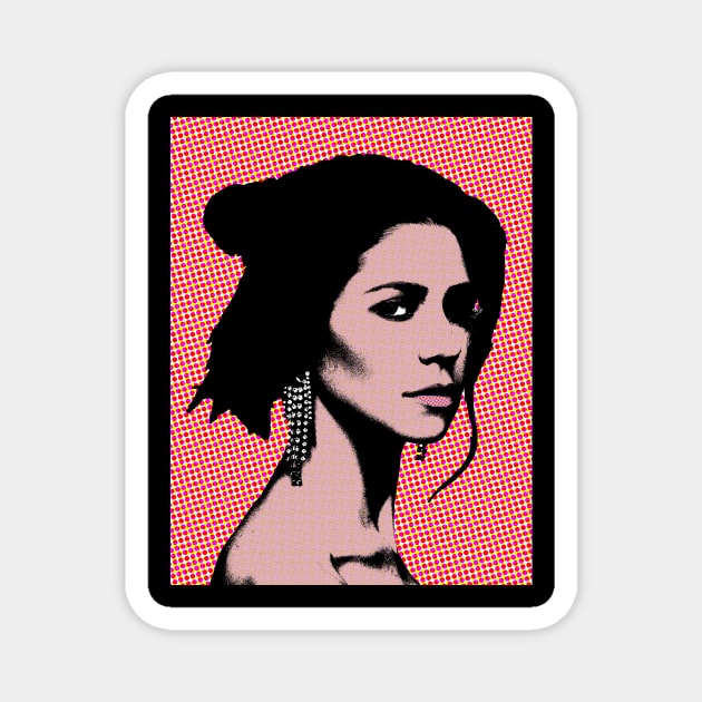 Marina & the Diamonds style pop art Magnet by soundofpopart
