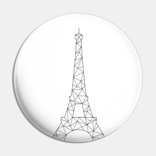 Geometric Eiffel Tower Pin