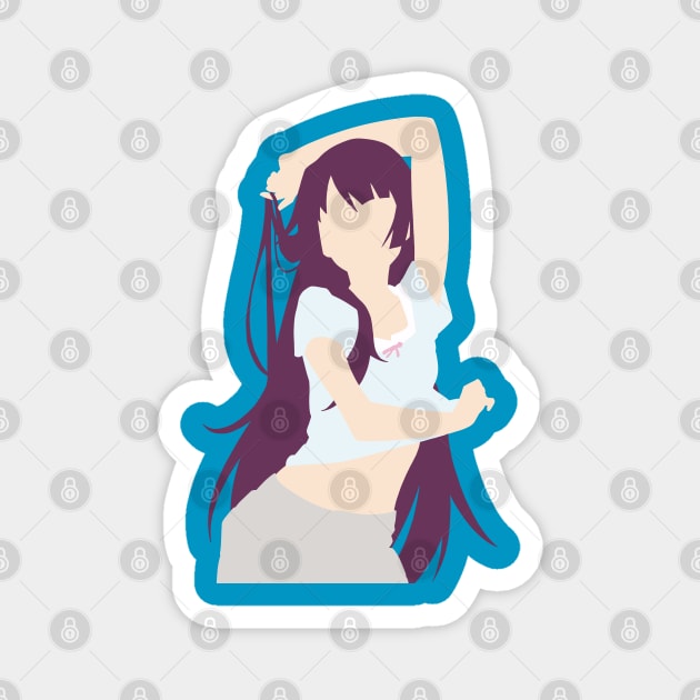 Senjougahara Minimalist Ver.2 Magnet by ZeroKara