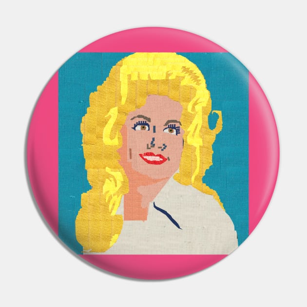 Dolly Needlepoint Pin by SPINADELIC