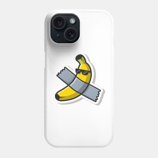 Cute Banana Art Using Glasses Phone Case