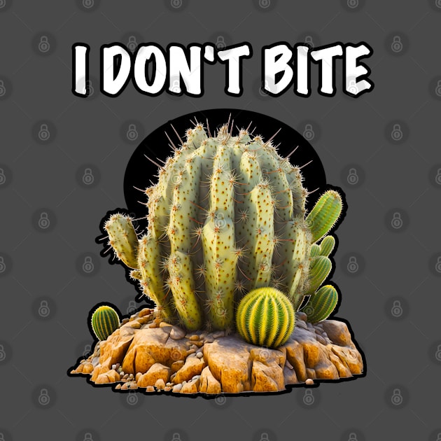 Cactus - I don't bite by Rabbit Hole Designs