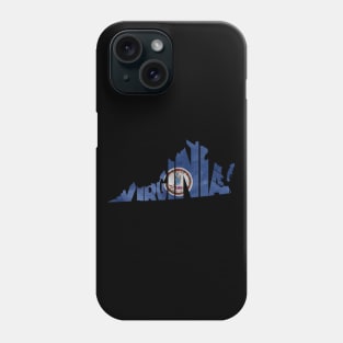 Virginia Typo Map Phone Case