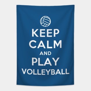 Keep Calm and Play Volleyball Tapestry