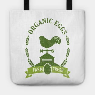 Vintage Organic Eggs Sign Tote