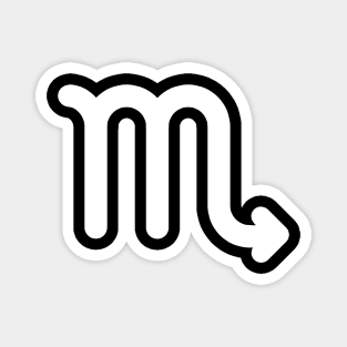 Scorpio Zodiac Sign Only - Minimal DM Magnet