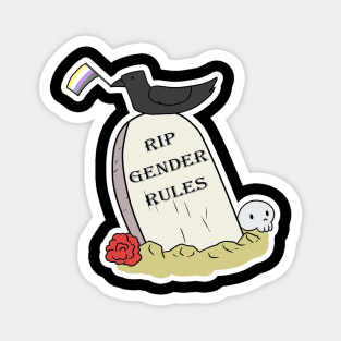 RIP Gender Rules Magnet