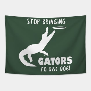 Disc Dog Gator - white Tapestry